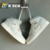 Giày AIR JORDAN 1 MID giày nữ màu xám bạc xám 3M phản quang Giày bóng rổ Joe AJ1 554725-053