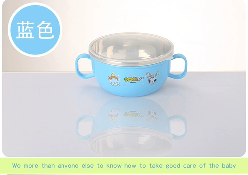 Детская практика из нержавеющей стали, мультяшные палочки для еды со стаканом, ударопрочная посуда, защита от ожогов