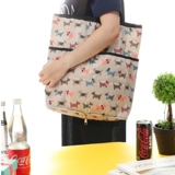 Портативный складной шоппер, водонепроницаемый тканевый мешок, большая сумка-органайзер, льняная сумка