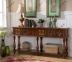 Bàn hiên Địa Trung Hải gỗ rắn Mỹ mục vụ hiện đại tường cũ truy cập truy cập phong cách retro đồ nội thất - Bàn / Bàn 	bộ bàn ghế gỗ cổ điển	 Bàn / Bàn