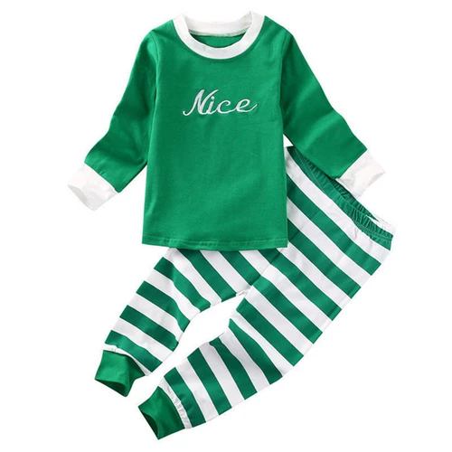 Детское хлопковое нижнее белье с буквами, комплект для мальчиков, пижама, в корейском стиле, длинный рукав