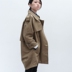 Áo mới 2019 mùa xuân Hàn Quốc giản dị áo gió đôi nữ áo dài cotton rộng áo khoác len nữ Trench Coat