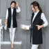 2018 mùa xuân và mùa thu mới cardigan Hàn Quốc phiên bản của mỏng giảm béo kích thước lớn vest phù hợp với áo khoác nữ dài vest phụ nữ áo khoác nữ đẹp Áo vest