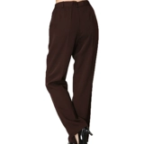 Рабочая униформа, кофейные комнатные осенние штаны, свободный прямой крой, осенняя