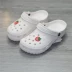 Mùa Hè Mới Croc Giày Xăng Đan Nữ Trắng Y Tá Giày 40 Size Lớn Bao Đầu Dép Đi Biển 41-42-43 Kích Cỡ giày quai hậu nữ đep quai ngang 