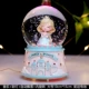 Music Princess Music+цветная лампа+автоматический снег+внутреннее вращение