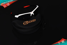 велоочки kinesis logo 眼镜-pc框架+pc uv 400镜片sgs100运动眼镜
