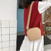 Túi nhỏ 2018 mới dây đeo vai rộng dây kéo retro Túi đeo chéo Messenger túi sinh viên Hàn Quốc hoang dã túi đeo vai nữ