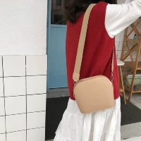 Túi nhỏ 2018 mới dây đeo vai rộng dây kéo retro Túi đeo chéo Messenger túi sinh viên Hàn Quốc hoang dã túi đeo vai nữ túi đeo chéo nữ đi học