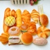 Mô phỏng mô hình thực phẩm bánh hamburger bánh mì nướng bánh mì mẫu giáo chơi nhà đồ chơi mô hình cửa sổ trang trí phòng đạo cụ Đồ chơi gia đình