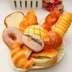Mô phỏng mô hình thực phẩm bánh hamburger bánh mì nướng bánh mì mẫu giáo chơi nhà đồ chơi mô hình cửa sổ trang trí phòng đạo cụ