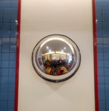 Гемолетообразное зеркало 1/2 Сферическое зеркало 80 см. Отражатель широкий зеркальный зеркальный мастерская склада склада супермаркет угловой выпуклый зеркало