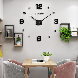 パンチのないクリエイティブな壁掛け時計 3D 立体リビングルーム時計