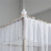 Đồng bằng và màu sắc trang nhã sàn muỗi lưới thép không gỉ ba cửa 1.8m1.5m2.0 mã hóa dày hộ gia đình - Lưới chống muỗi mùng gấp gọn thông minh Lưới chống muỗi