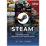 [Автоматические секунды] Корейский паровой кошелек карта перезарядки 5000/10000/25000/krw выиграл