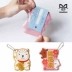 Giao thông thẻ thiết lập xe buýt nữ sinh viên bữa ăn thẻ giấy chứng nhận thiết lập ban đầu sáng tạo Nhật Bản may mắn mèo chìa khóa mặt dây chuyền hành lý tag Hộp đựng thẻ