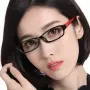Kính cận thị gọng kính siêu nhẹ tr90 nữ mẫu kính mặt nhỏ mặt tròn với kính thời trang nhỏ gọng kính cường lực khung chân đỏ kính mắt anna