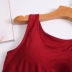 Modal với một miếng đệm ngực bên trong yoga no rims bra top sling đáy áo sơ mi không tay vest thể thao nữ Áo vest