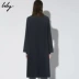 Lili lily nữ 2018 mùa đông mới bằng len lông cừu áo khoác nữ dài 118400F1554 - Trung bình và dài Coat áo dạ nữ Trung bình và dài Coat