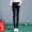 Quần dài màu đen phiên bản dài của quần ống quần size lớn eo cao mặc quần legging dài quần nữ siêu dài