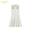 Hoa mùa hè ăn mặc mới váy thoải mái vải mỏng kim cương sáng trang trí màu đen và trắng không tay Một từ váy 31YX83528