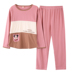 Bộ đồ ngủ mùa xuân và mùa thu cotton nữ kích thước lớn mùa thu đông đồ bộ nữ Cặp đôi