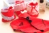 Quần lót hộp quà tặng đồ lót nữ cotton dễ thương cotton nữ đồ lót năm nay kết hợp màu đỏ quần lót Bộ quà tặng