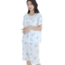 Bông lụa đồ ngủ mùa hè của phụ nữ ngắn tay phù hợp với lỏng phần mỏng dễ thương kích thước lớn cotton lụa dịch vụ nhà nhân tạo bông điều hòa không khí phù hợp với đồ bộ mặc nhà cao cấp Bộ Pajama