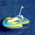 Ghế ngồi bơm hơi trẻ em bơi vòng tròn phim hoạt hình cậu bé du thuyền màu lẻ vỏ dày máy bay nhỏ với hướng - Cao su nổi phao chống lật cho bé Cao su nổi