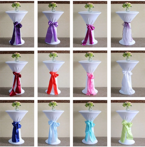 Лента ленты на хюшэн можно сопоставить с коктейльным столом свадебной полосовой стул Стул Стул Стул Стул обратно