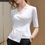 Футболка, спортивная одежда, корсет, V-образный вырез, в западном стиле, облегающий крой