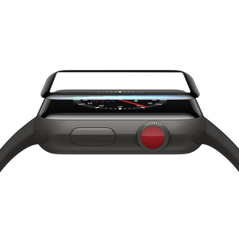[Apple Watch 8/7/6/5鑻规灉鎵嬭〃鑶?8 42 40 41 44 45mm鏇查潰闄剁摲鑶?9]