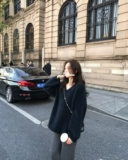 Демисезонный свитер, термобелье, трикотажная рубашка, V-образный вырез, оверсайз