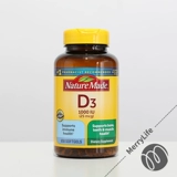 Американская прямая почтовая природа сделана витамин D3 мягкая капсула VD3 Витамин D взрослый кальций кальций импорт