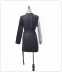 Châu Âu ga 18 mùa thu và mùa đông công việc nặng sequin khâu phù hợp với áo khoác nữ phần dài vành đai phù hợp với khí chất mỏng Business Suit
