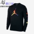 Xia CQ7593-010-091JORDAN áo len thể thao áo len JORDAN đầy màu sắc áo len bóng rổ - Thể thao lông cừu / jumper áo hoodie anime Thể thao lông cừu / jumper