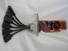 Видеокарта пользовательские 7756l машина шесть экране