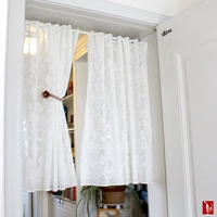 Скандинавская штора, ткань, белая кофейная кухня для спальни, цветочный принт