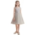 Trẻ em váy công chúa váy xám sequin gạc váy cô gái chủ nhà váy nhỏ trang phục piano - Váy trẻ em Váy trẻ em