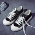 Giày vải mới nữ Hàn Quốc phiên bản của mở nụ cười giày sinh viên ins retro 1992 hoang dã Harajuku ulzzang giày Plimsolls