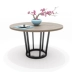 Bàn ăn và ghế đại dương kết hợp một bàn sáu ghế mới Trung Quốc tro tròn bàn hoàn chỉnh đặt nhà hàng gỗ và bàn ghế gỗ bộ bàn ghế phòng khách Bộ đồ nội thất