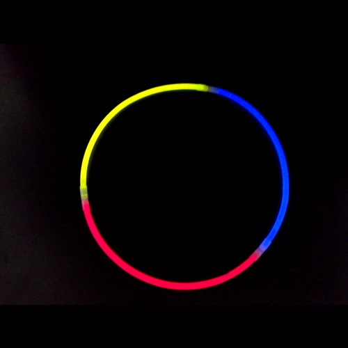 Световая палочка, флуоресцентный чокер, три цвета, 10 шт