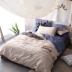 Zuoya nhà dệt bốn mảnh cotton Hàn Quốc bông đơn giản 1.5 m khăn trải giường quilt cover 1.8 m bedding set of 4 Bộ đồ giường bốn mảnh