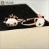 Panda Wenchuang Hall Tứ Xuyên Thành Đô Lưu niệm Quà tặng ở nước ngoài Panda Ring Ring Khóa trẻ em Trang trí - Nhẫn nhẫn cưới bảo tín minh châu Nhẫn