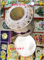 Коробка для салфеток 俄罗斯城堡锡制纸巾盒纸巾筒欧式直筒型手纸抽盒 酒吧ktv纸抽盒