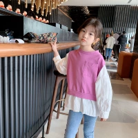 Детская толстовка, осенний жакет, в корейском стиле, коллекция 2021, длинный рукав, подходит для подростков