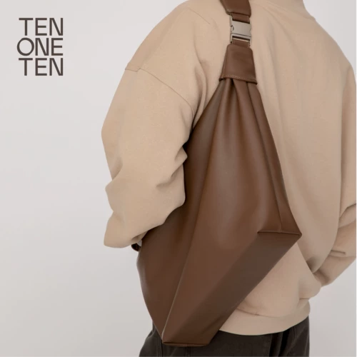 Десять ОДИН ДЕСЯТЬ/Тянь ВЕНДИАНСКИЙ ПРАКТИЧЕСКИЙ Ультра -Биг Коричневый Плековой Плековой Крест -Тело, удерживающее компьютерное пост джиали, мешок для пеленки