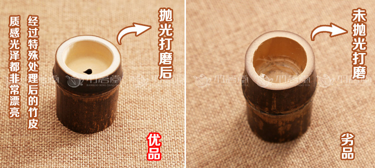 Tre gốc nồi bìa của nhãn hiệu Zizhu Lễ Hội bìa tre giữ cốc nồi cát màu tím bìa nồi sắt bộ trà lễ trà zero trận đấu ấm trà