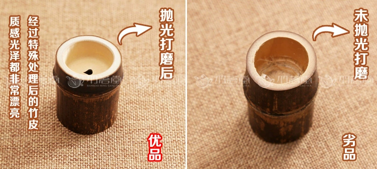 Tre gốc nồi bìa của nhãn hiệu Zizhu Lễ Hội bìa tre giữ cốc nồi cát màu tím bìa nồi sắt bộ trà lễ trà zero trận đấu bình uống trà