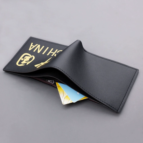 Короткий тонкий бумажник, ультратонкий кошелек с молнией для водительских прав, популярно в интернете
